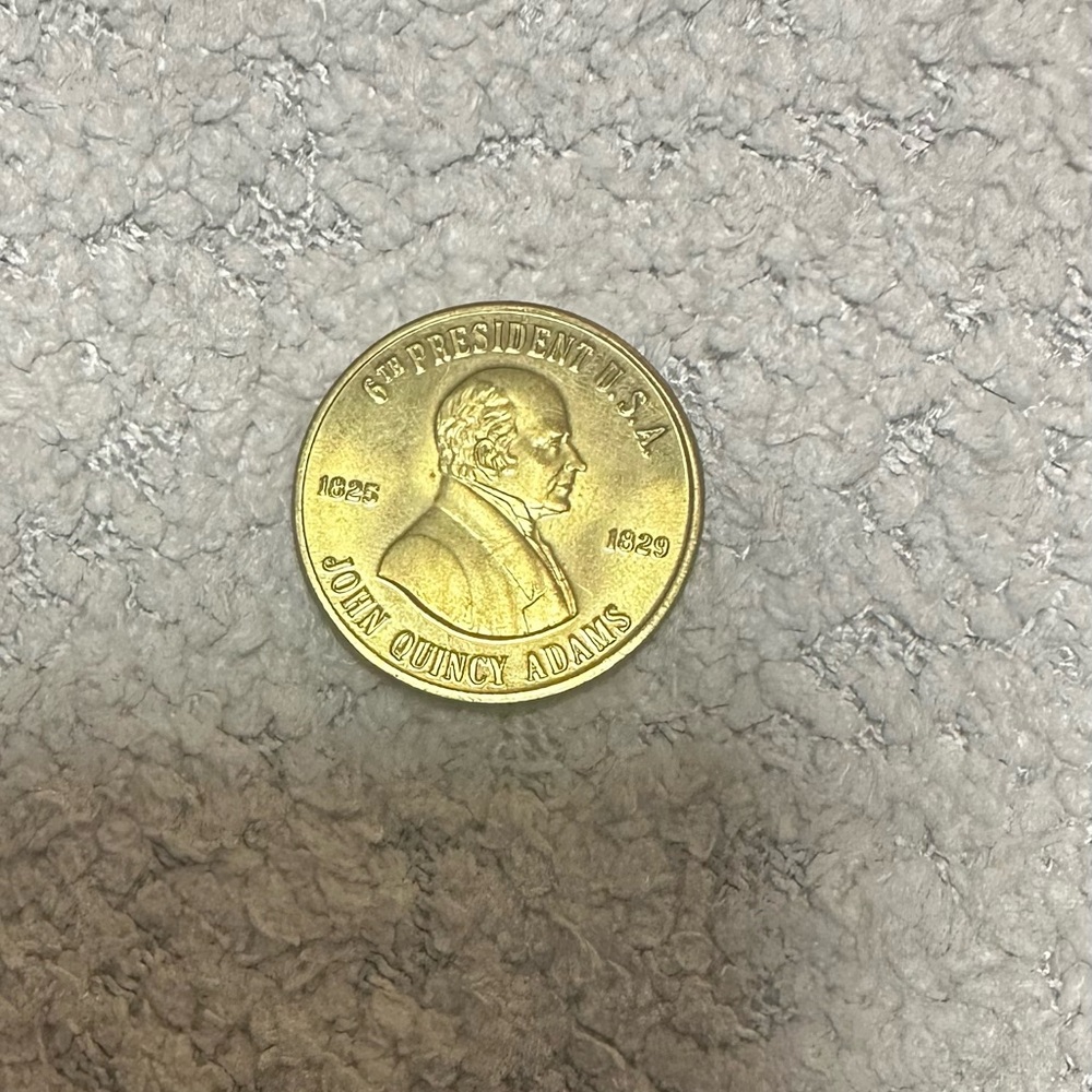 Vintage 1981 reader’s digest Gold John Quincy Adams Coin